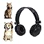 Pet Headphones for Small Dogs & Cats-Adjustable Headband Costume Accessories for Stuffed Animals Dress Up-Cute Party Favors, Cosplay Props, Photo Shoot Supplies-Black&Pink