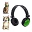 Pet Headphones for Small Dogs & Cats-Adjustable Headband Costume Accessories for Stuffed Animals Dress Up-Cute Party Favors, Cosplay Props, Photo Shoot Supplies-Black&Pink