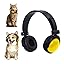 Pet Headphones for Small Dogs & Cats-Adjustable Headband Costume Accessories for Stuffed Animals Dress Up-Cute Party Favors, Cosplay Props, Photo Shoot Supplies-Black&Pink