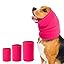 3Pack Dog Calming Hoodie for Small Medium Large Dogs High Elastic Pet Anxiety Relief Ear Wrap Cat Calming Collar Noise Reduce Protection for Fireworks,Thunder,Force Drying (Grey)