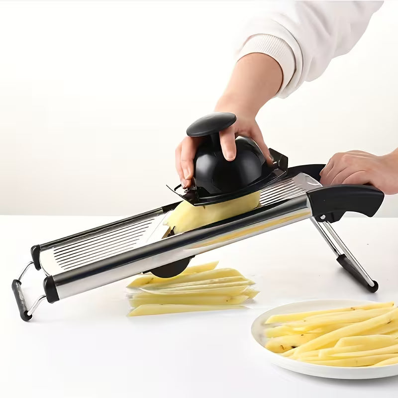 Stainless Steel Vegetable Slicer with 5 Blades Adjustable Mandoline Slicer Professional Vegetable Onion Potato Grater Kitchen Accessories