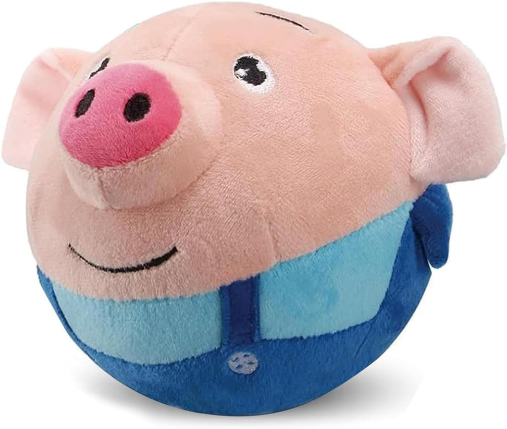Active Moving Pet Plush Toy,2026 Upgrade Interactive Squeaky Talking Moving Dog Ball Toy, Washable Cartoon Pig Plush Toy for Dogs Puppies to Keep Them Busy. (#A6)