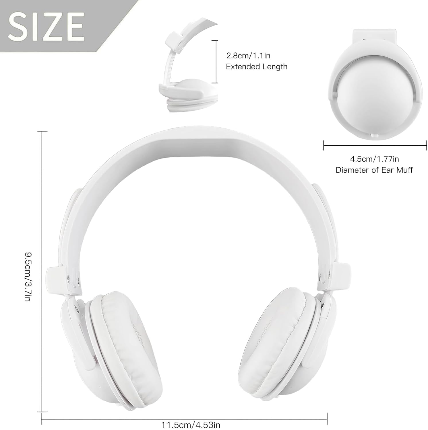 Pet Headphones for Small Dogs & Cats-Adjustable Headband Costume Accessories for Stuffed Animals Dress Up-Cute Party Favors, Cosplay Props, Photo Shoot Supplies-Black&Pink