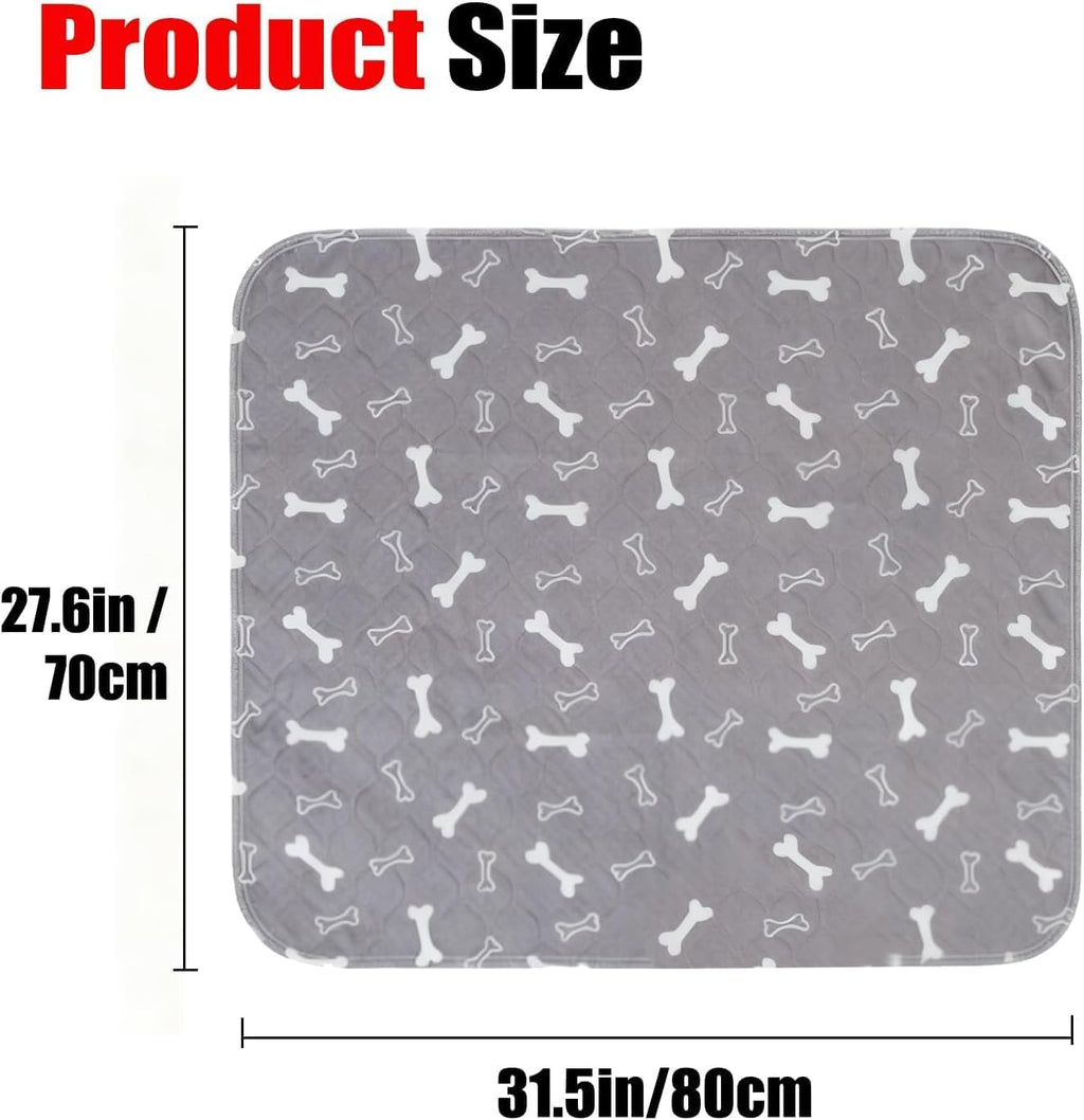 New Puppy Pads with Pheromones, Reusable Puppy Pads Washable for Dogs & Cats - Leak & Odor Proof, Non-Slip Base, Easy to Clean & Reusable (M: 27.6" × 31.5")