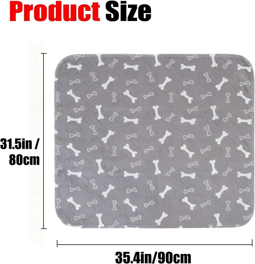 New Puppy Pads with Pheromones, Reusable Puppy Pads Washable for Dogs & Cats - Leak & Odor Proof, Non-Slip Base, Easy to Clean & Reusable (M: 27.6" × 31.5")