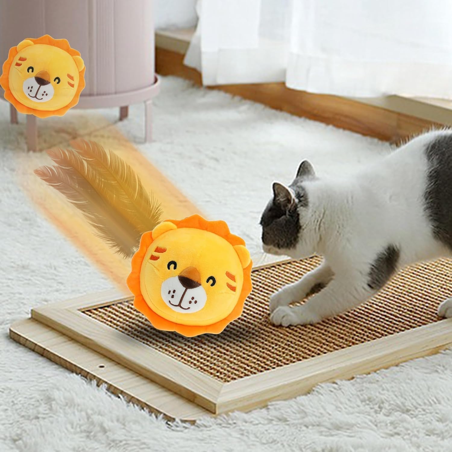 Active Moving Pet Plush Toy,2026 Upgrade Interactive Squeaky Talking Moving Dog Ball Toy, Washable Cartoon Pig Plush Toy for Dogs Puppies to Keep Them Busy. (#A6)