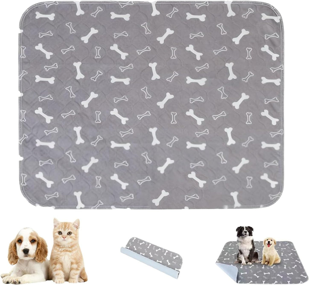 New Puppy Pads with Pheromones, Reusable Puppy Pads Washable for Dogs & Cats - Leak & Odor Proof, Non-Slip Base, Easy to Clean & Reusable (M: 27.6" × 31.5")