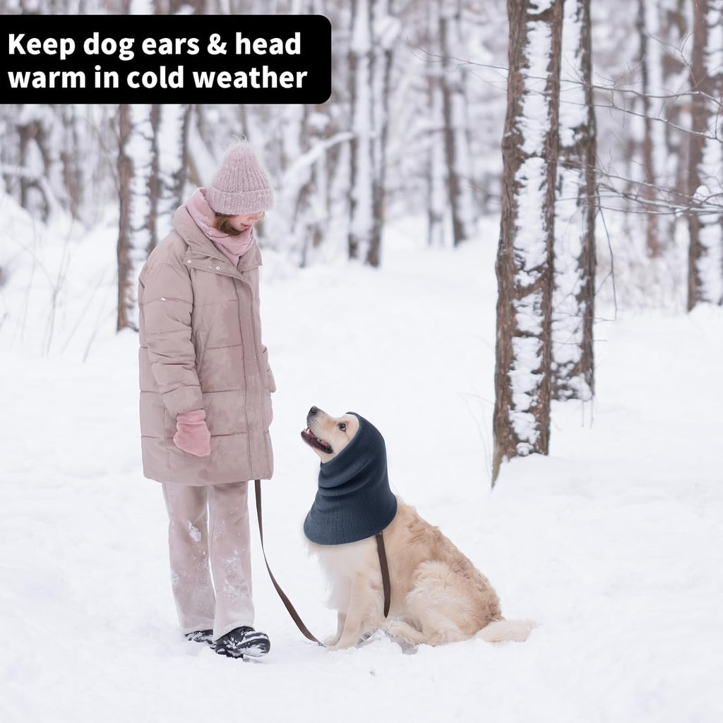 3Pack Dog Calming Hoodie for Small Medium Large Dogs High Elastic Pet Anxiety Relief Ear Wrap Cat Calming Collar Noise Reduce Protection for Fireworks,Thunder,Force Drying (Grey)