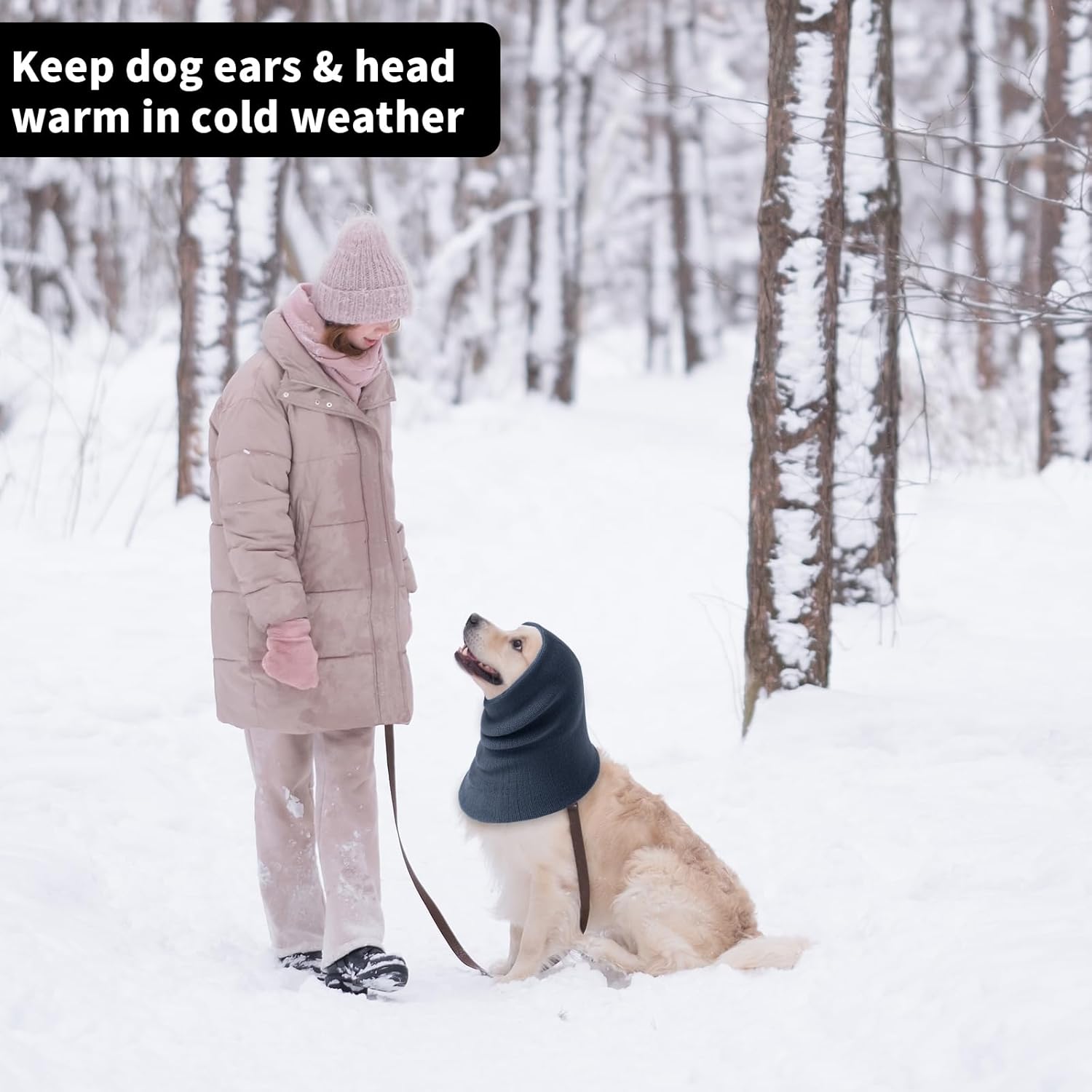 3Pack Dog Calming Hoodie for Small Medium Large Dogs High Elastic Pet Anxiety Relief Ear Wrap Cat Calming Collar Noise Reduce Protection for Fireworks,Thunder,Force Drying (Grey)