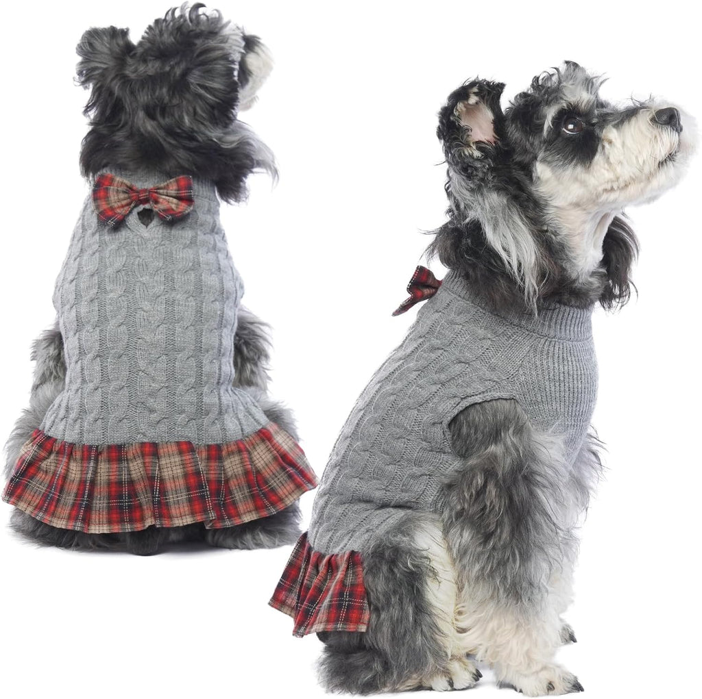Dog Sweater Warm Pullover Pet Sweater Classic Turtleneck Doggie Knitwear, Puppy Sweaters for Small Medium Dogs Girl Boy