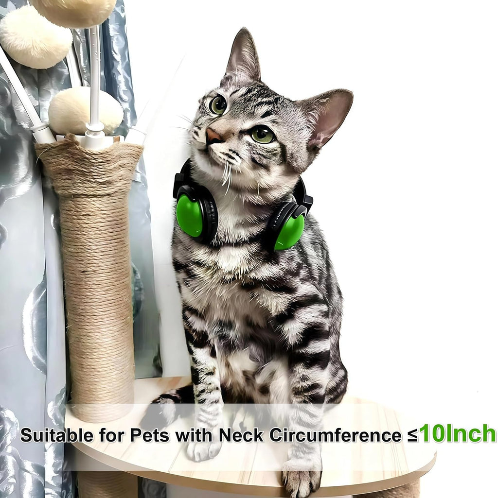 Pet Headphones for Small Dogs & Cats-Adjustable Headband Costume Accessories for Stuffed Animals Dress Up-Cute Party Favors, Cosplay Props, Photo Shoot Supplies-Black&Pink